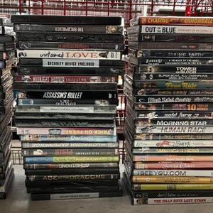 100 Assorted DVDs.  Mixed Lot.  Brand New.  No Duplicate Titles